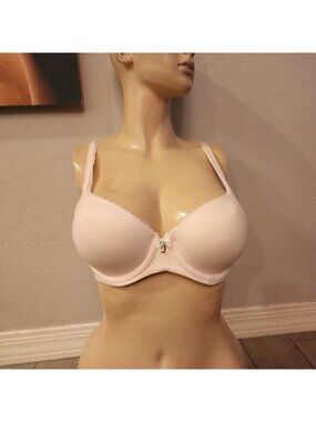 Body By Victorias Secret Lined Demi Bra 34D Pale Pink Underwire
